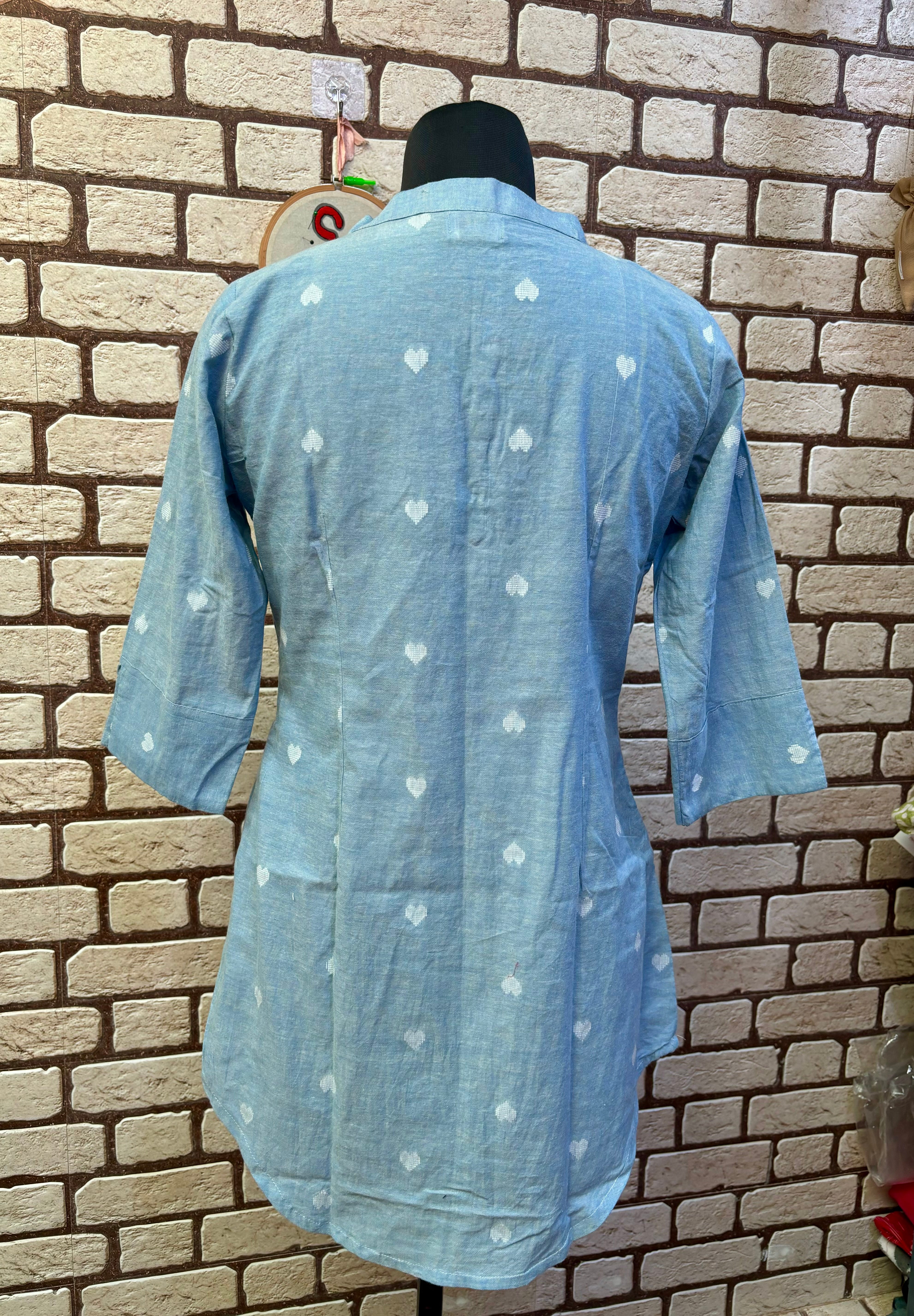 All My Heart – Powder Blue Handloom Top