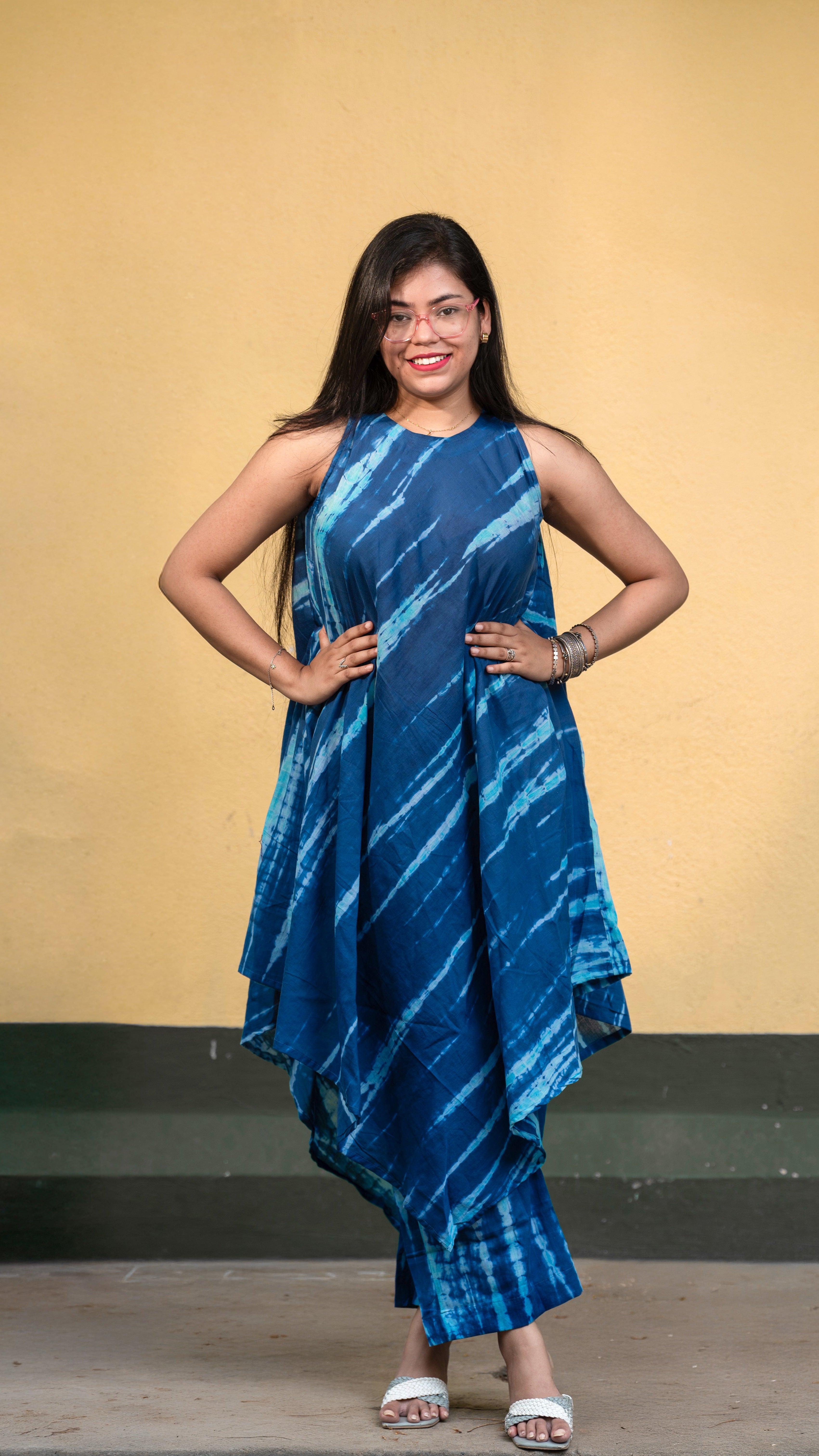 Inara Blue Kurta Pant Set