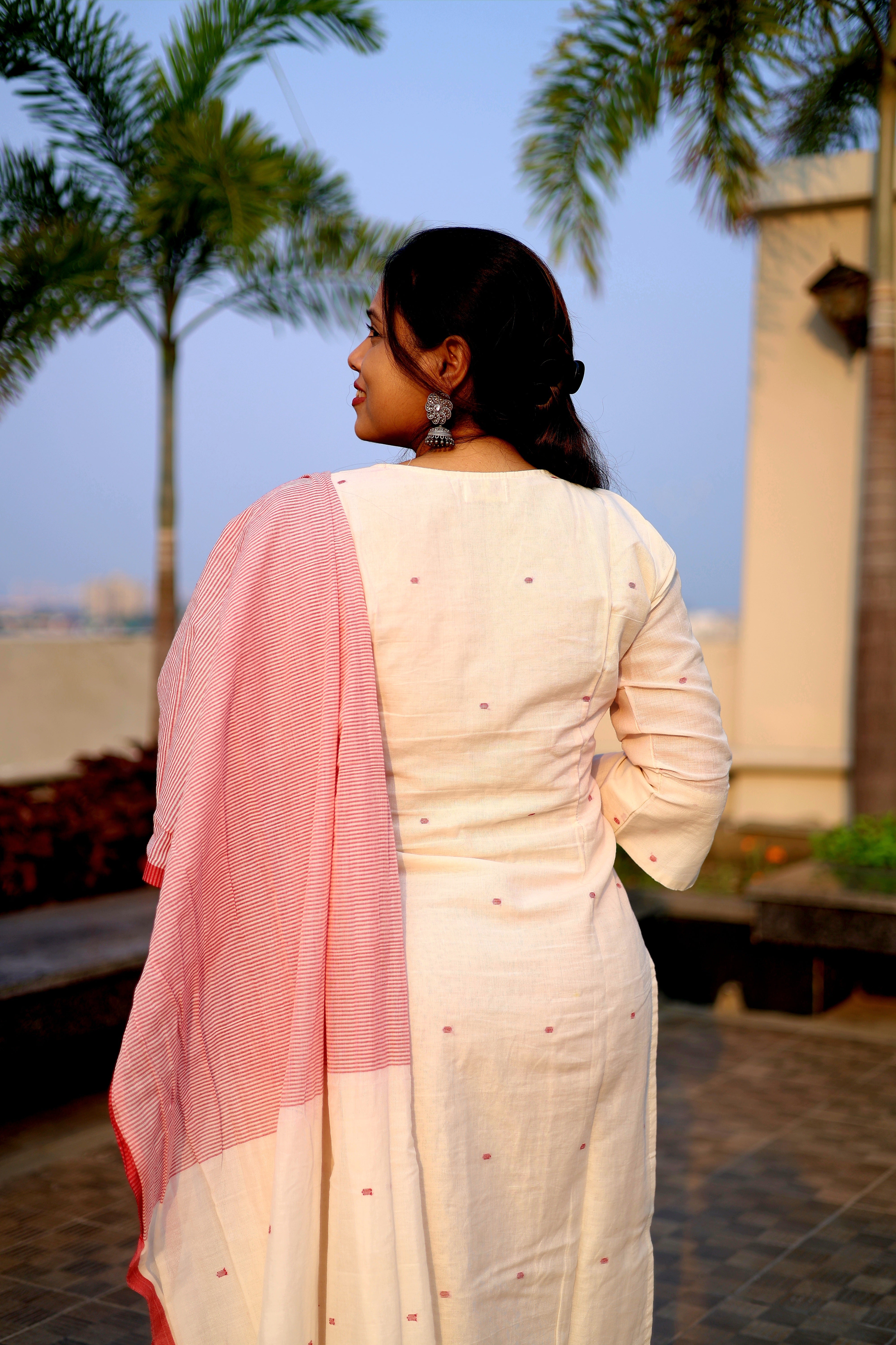 Handloom "REKHA" Jamdani Suit Set