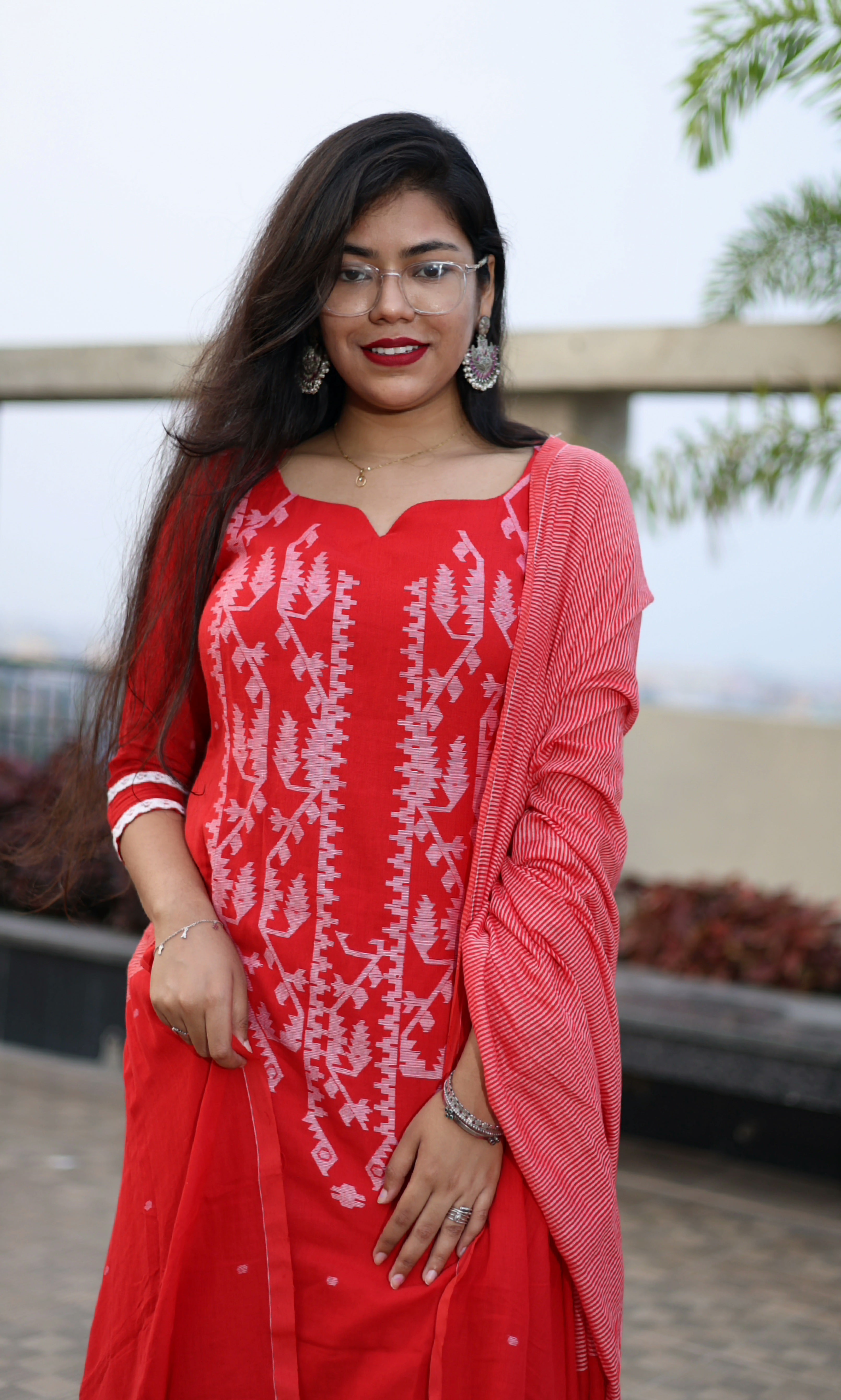 Handloom "REKHA" Jamdani Suit Set
