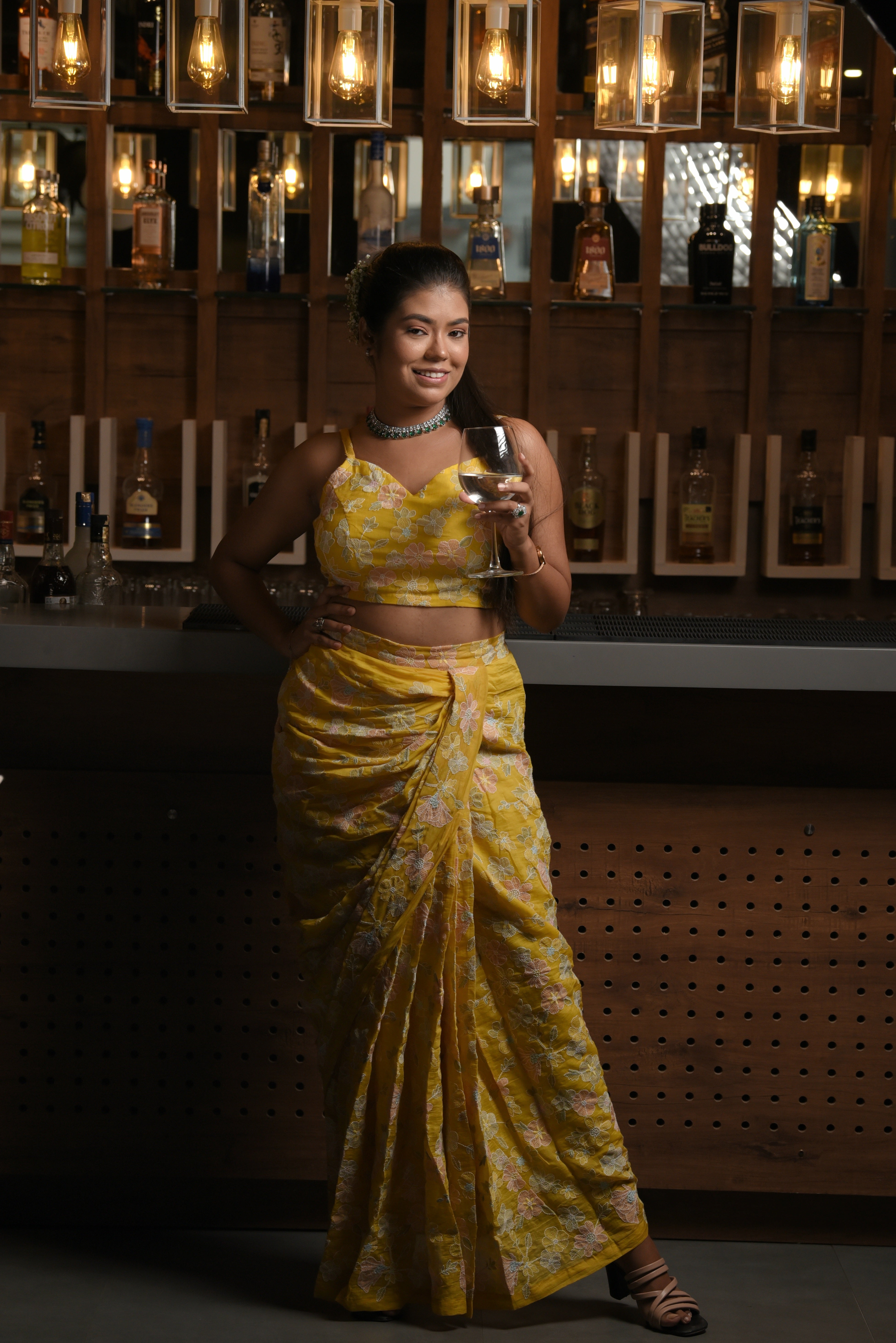 Guldasta- Yellow three piece set