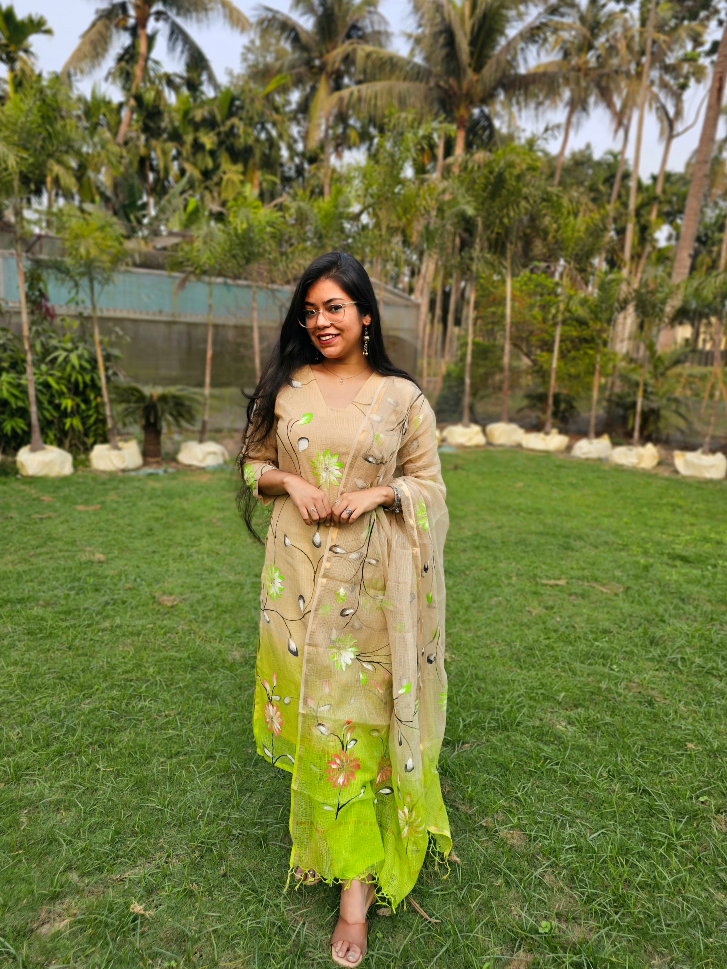 Sunheri – Pure Cotton Kota Doriya Suit Set