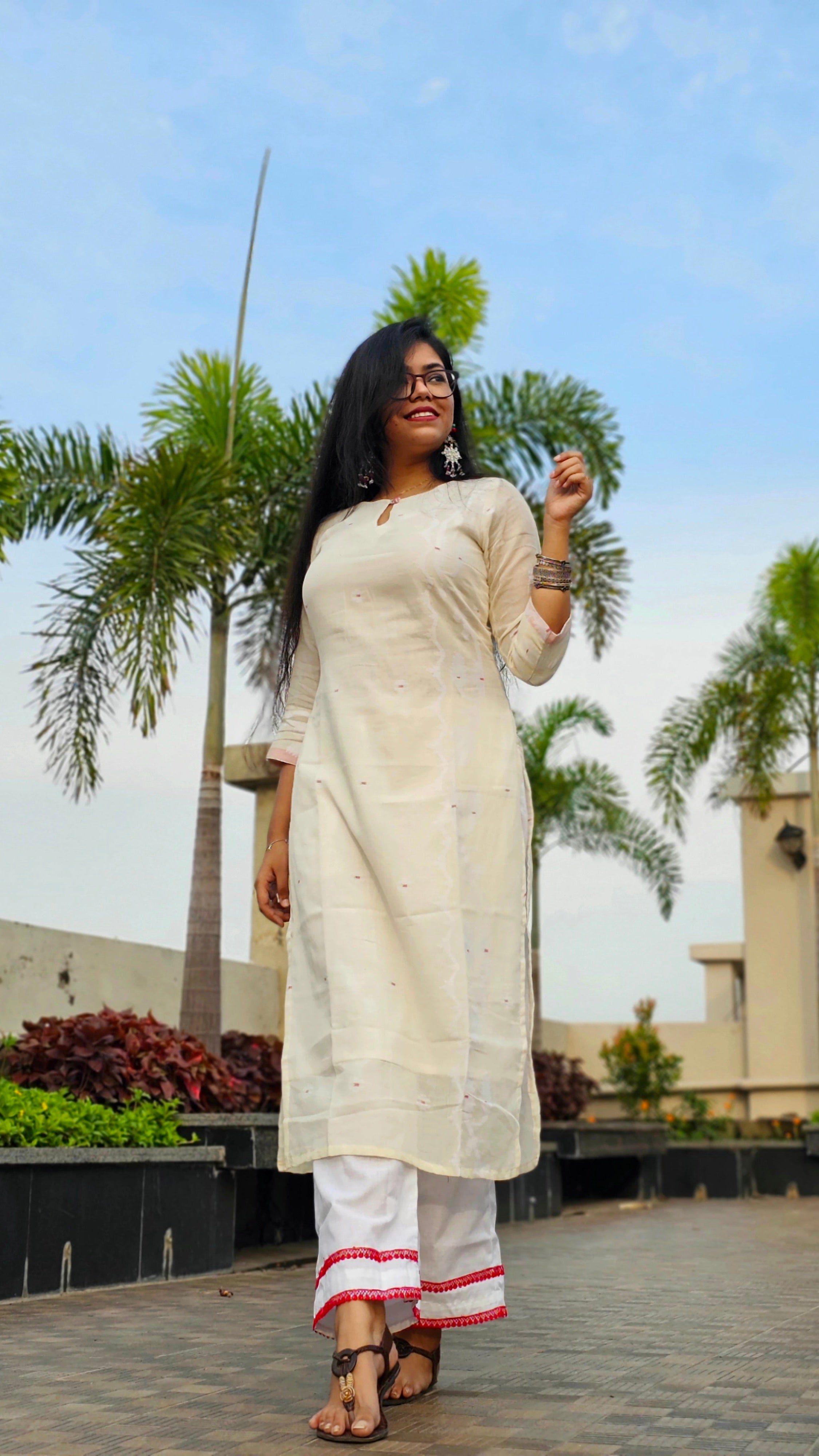 Handloom Jamdani Kurti