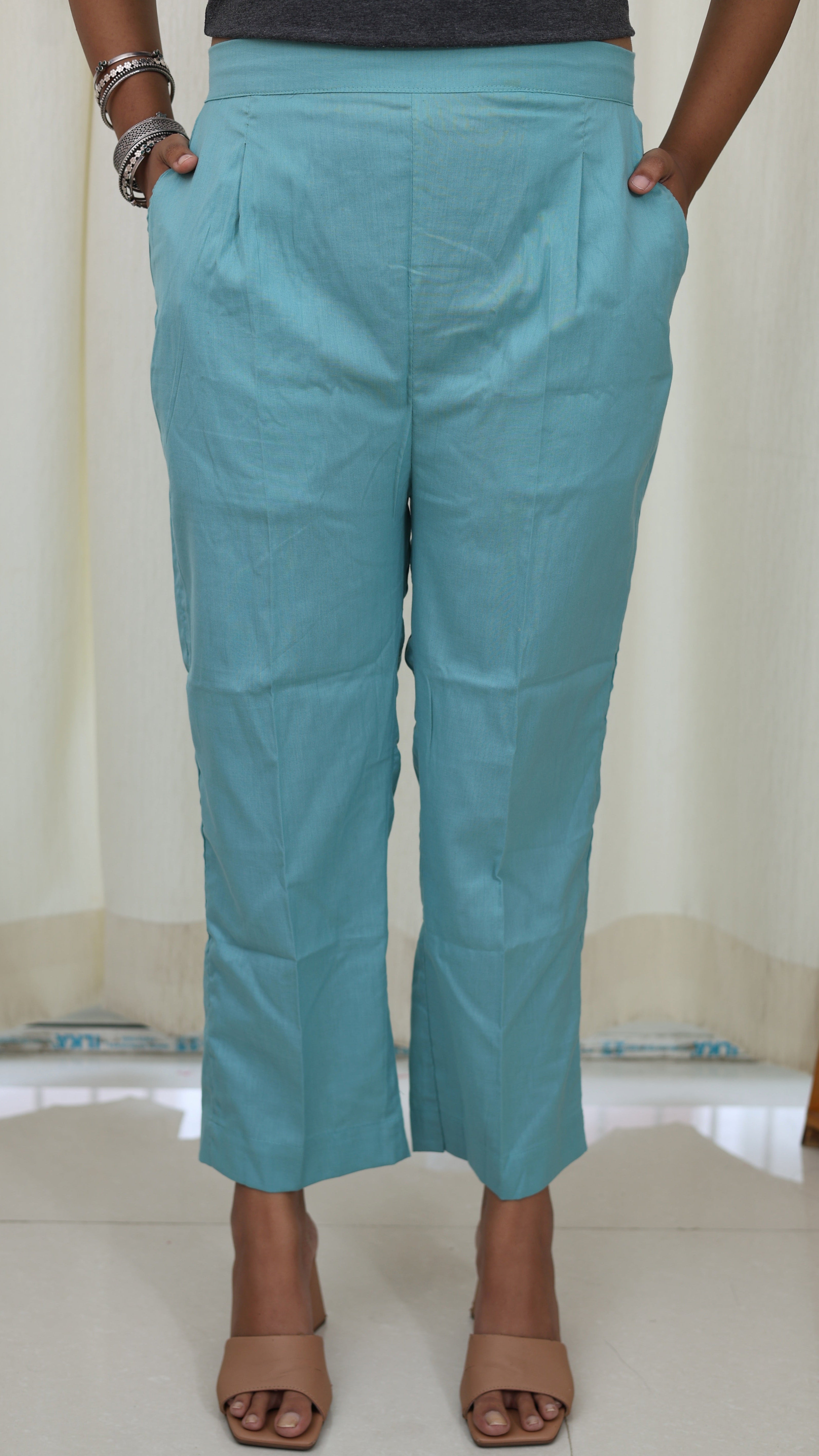 Versa Pant- Turquoise blue